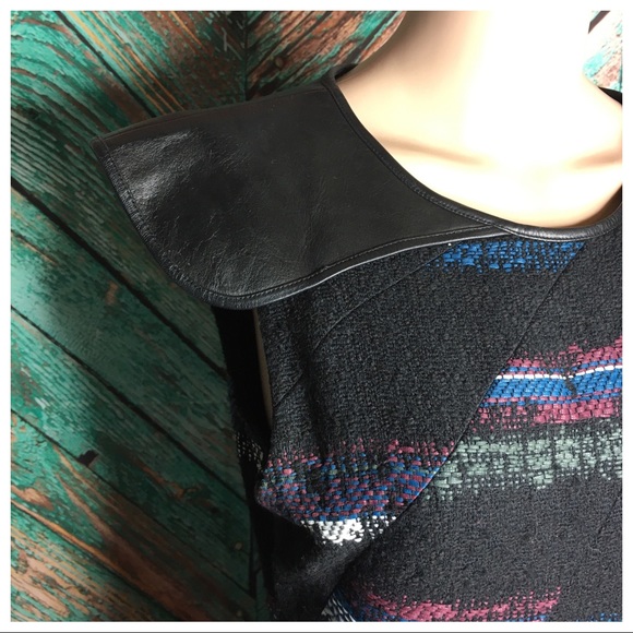 Rag & Bone Mohair Blnd Dress With Leather … - Picture 4 of 6